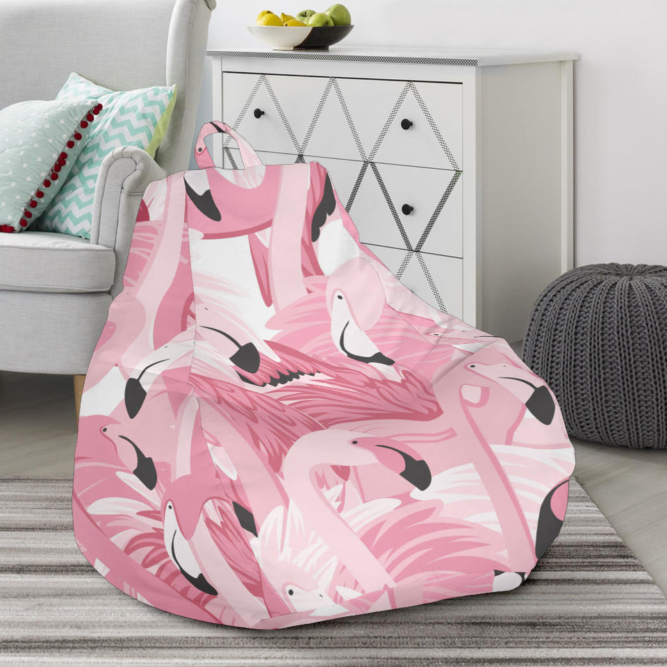 Pink Flamingos Pattern Background Bean Bag Cover