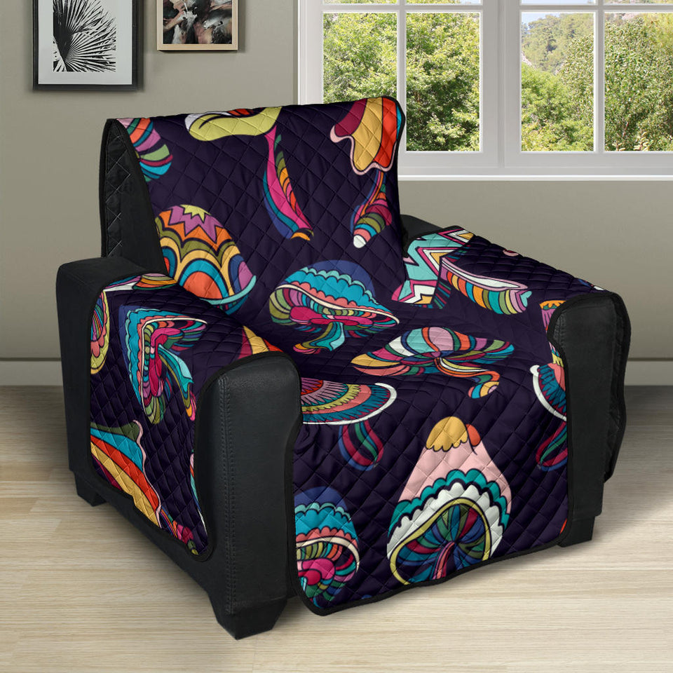 Colorful mushroom pattern Recliner Cover Protector