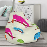 Colorful Chameleon Lizard Pattern Bean Bag Cover