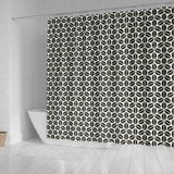 Coffee Bean Abstract Modern Pattern Shower Curtain Fulfilled In US