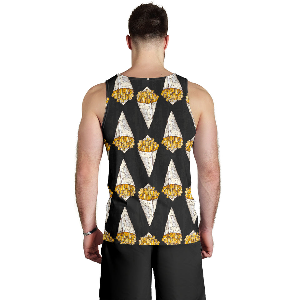 French fries dark background Men Tank Top