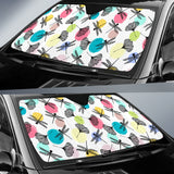 Dragonflies Ginkgo Leaves Pattern Car Sun Shade