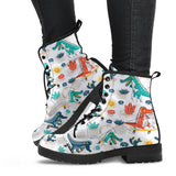 Cute Crocodile Pattern Leather Boots