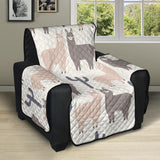 Llama Alpaca pattern Recliner Cover Protector