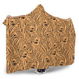 Bengal Tigers Pattern Hooded Blanket
