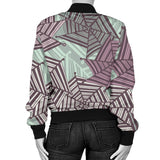 Spider Web Cobweb Design Color Pattern Women'S Bomber Jacket