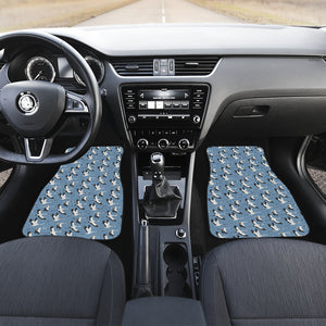 Seagull Pattern Print Design 04 Front Car Mats