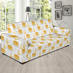 Pancake Pattern Print Design 05  Sofa Slipcover