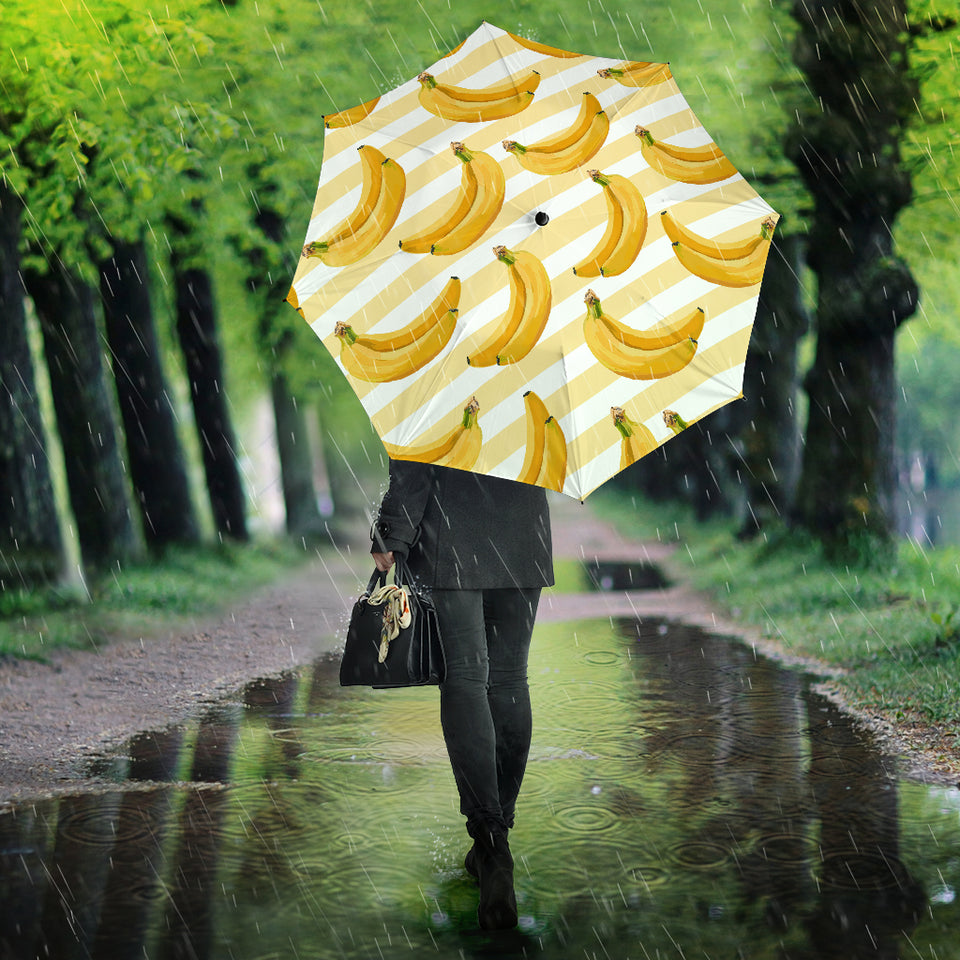 Banana Pattern Blackground Umbrella
