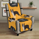 Boston terrier design pattern Chair Cover Protector