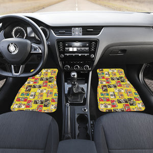 Camera Pattern Print Design 02 Front Car Mats