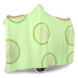 Cucumber Pattern Hooded Blanket