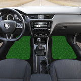 Casino Cards Suits Pattern Print Design 04 Front and Back Car Mats