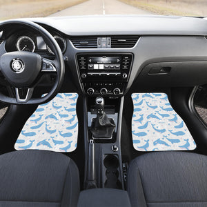 Blue Whale Pattern Front Car Mats