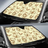 Windmill Wheat Pattern Car Sun Shade