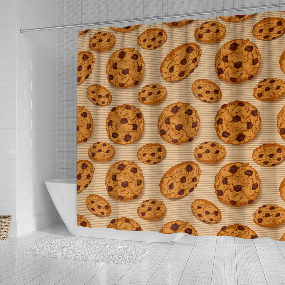Cookie Pattern Shower Curtain Fulfilled In US