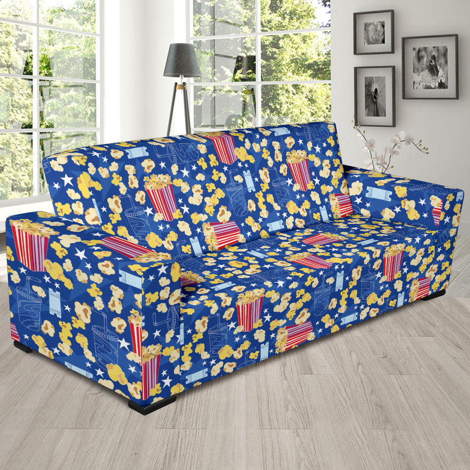 Popcorn Pattern Print Design 01  Sofa Slipcover