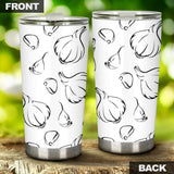 Garlic Pattern Black White Tumbler