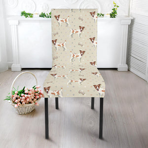 Jack Russel Pattern Print Design 02 Dining Chair Slipcover