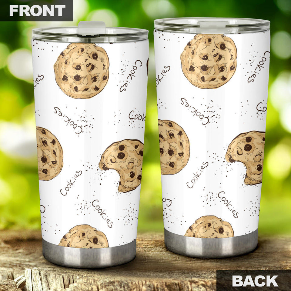 Sketch Style Cookie Pattern Tumbler