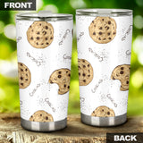 Sketch Style Cookie Pattern Tumbler