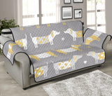 Cute dachshund dog pattern Sofa Cover Protector