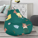 Kangaroo Leaves Pattern Bean Bag Cover