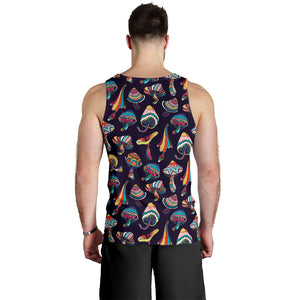 Colorful mushroom pattern Men Tank Top