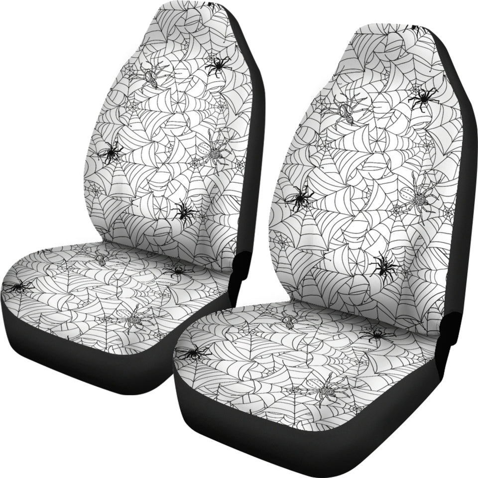 Spider Web Cobweb Pattern Universal Fit Car Seat Covers