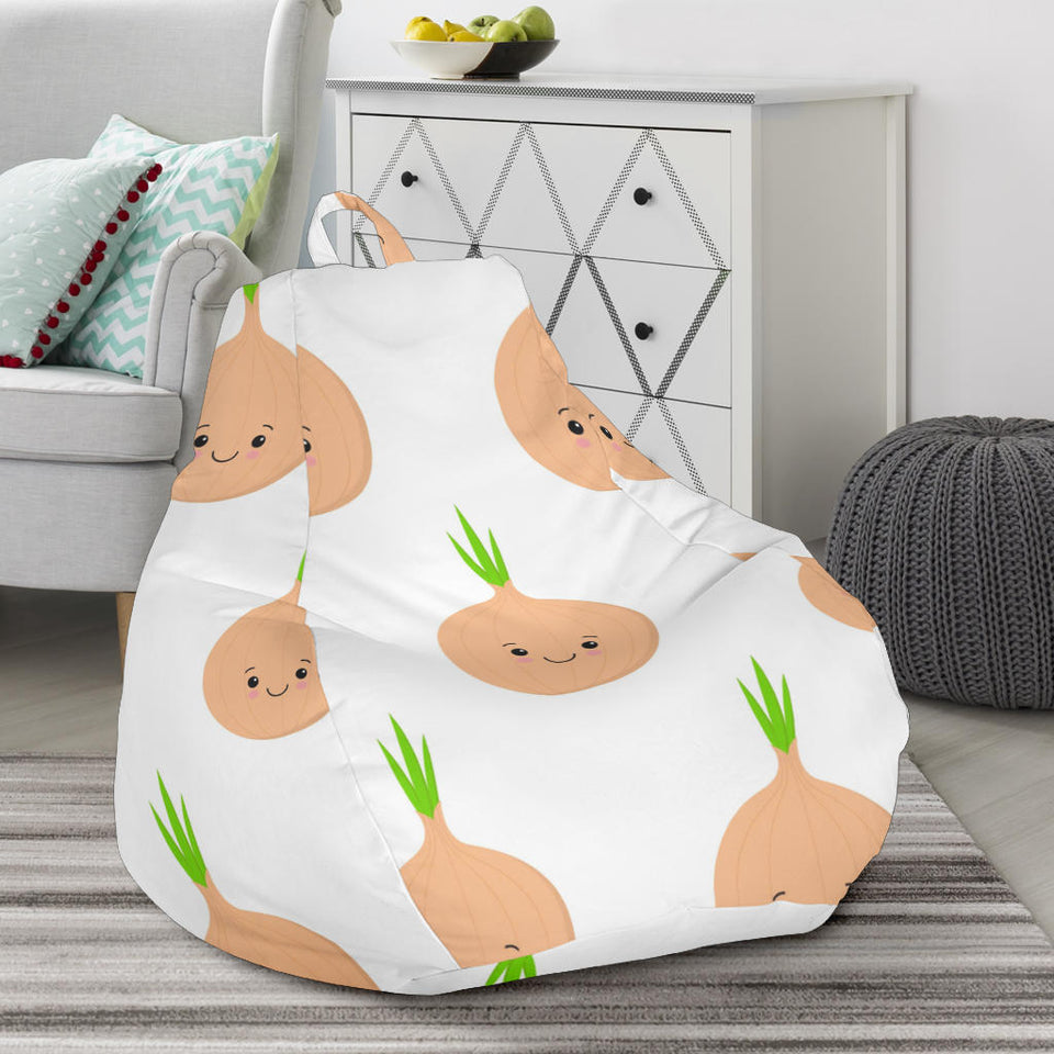 Cute Onions Smiling Faces Bean Bag Cover