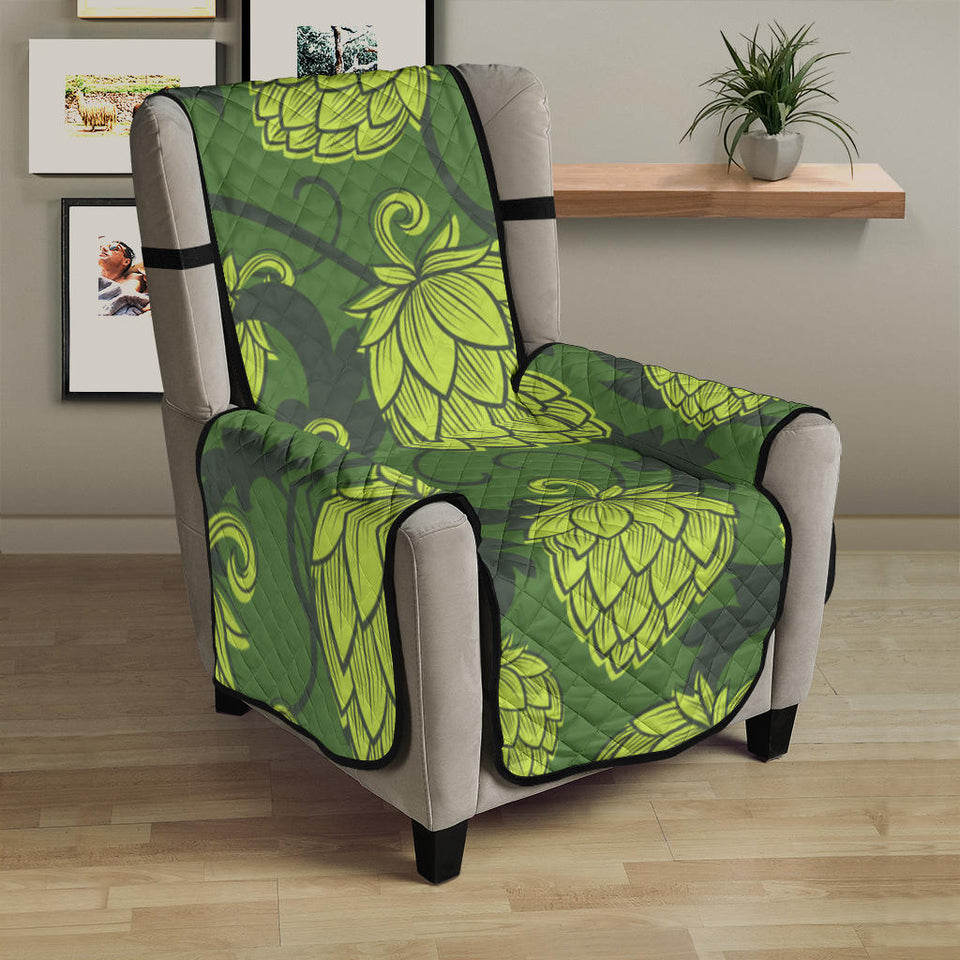 Hop pattern Hop cone background Chair Cover Protector
