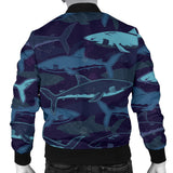 Shark Pattern Men'S Bomber Jacket