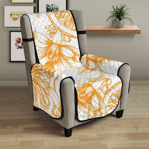 hand drawn orange fruit pattern Chair Cover Protector