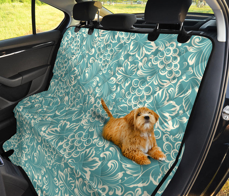 Classic Hand Drawn Grape Pattern Dog Car Seat Covers