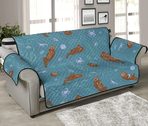 Sea otters pattern Sofa Cover Protector