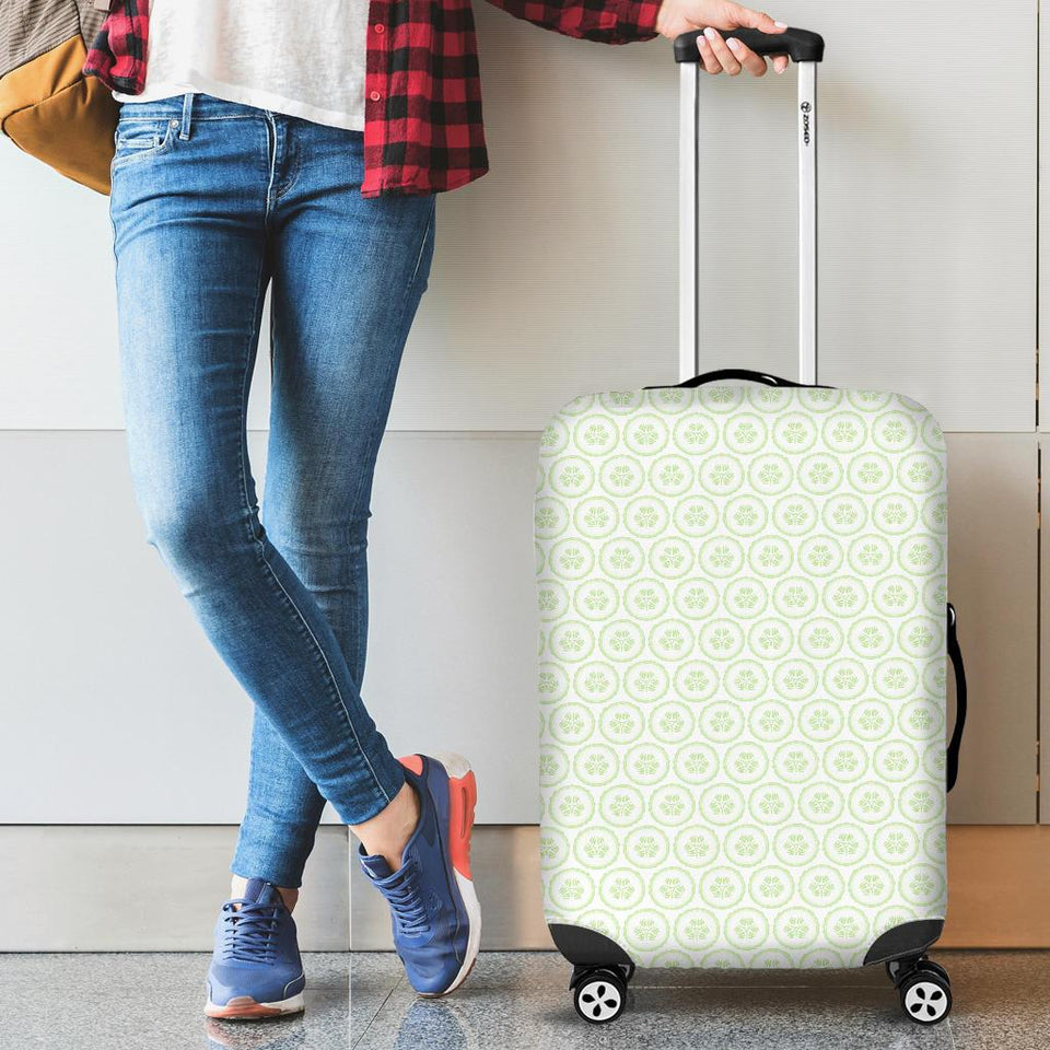 Cucumber Pattern Background Cabin Suitcases Luggages