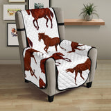 Horses running pattern background Chair Cover Protector