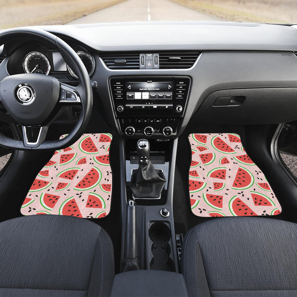 Watermelon Pattern Front And Back Car Mats