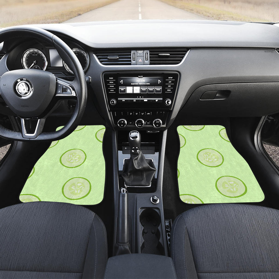 Cucumber Pattern Front Car Mats