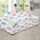 Hippopotamus Pattern Print Design 03 Sofa Slipcover