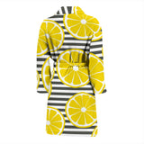 Slice Of Lemon Design Pattern Men'S Bathrobe