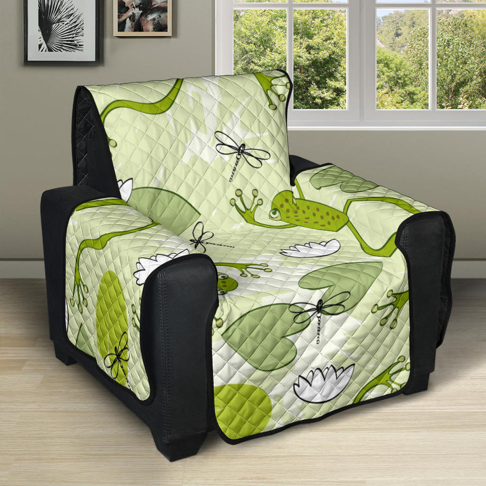 Cute frog dragonfly pattern Recliner Cover Protector
