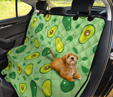 Avocado Pattern Green Background Dog Car Seat Covers