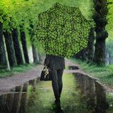 Green Hop Pattern Umbrella