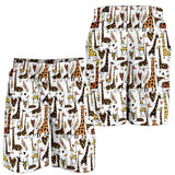 Giraffe Pattern Print Design 05 Men Shorts