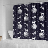 Chihuahua Space Helmet Astronaut Pattern Shower Curtain Fulfilled In US