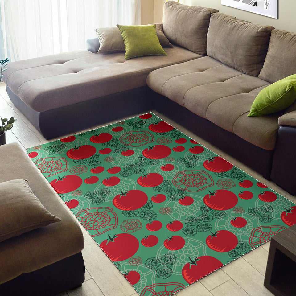 Tomato Design Pattern Area Rug