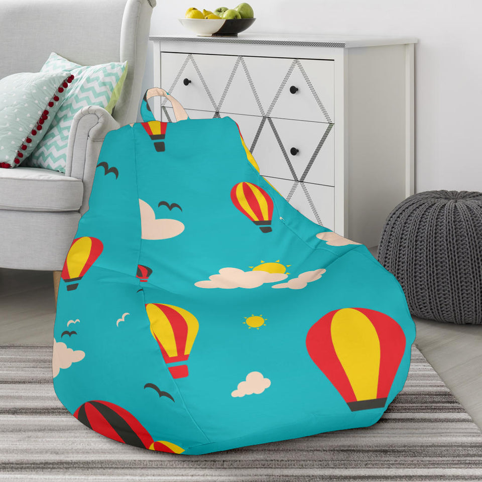 Hot Air Balloon Sky Pattern Bean Bag Cover