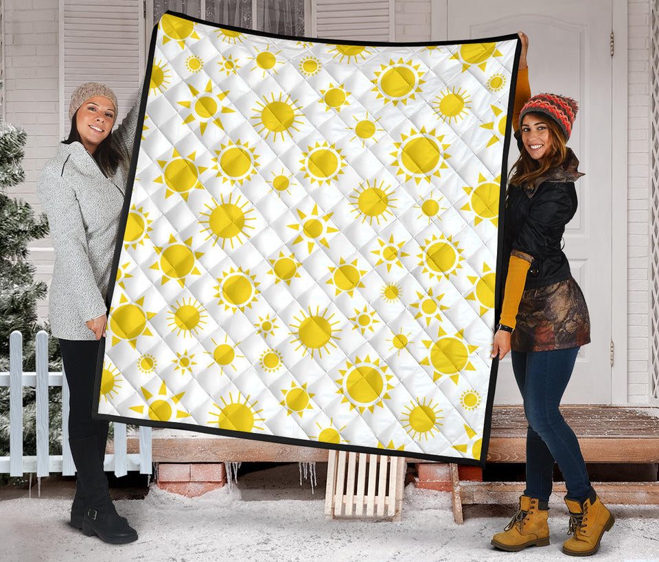 Sun Pattern Premium Quilt