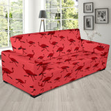 Ostrich Pattern Print Design 03 Sofa Slipcover
